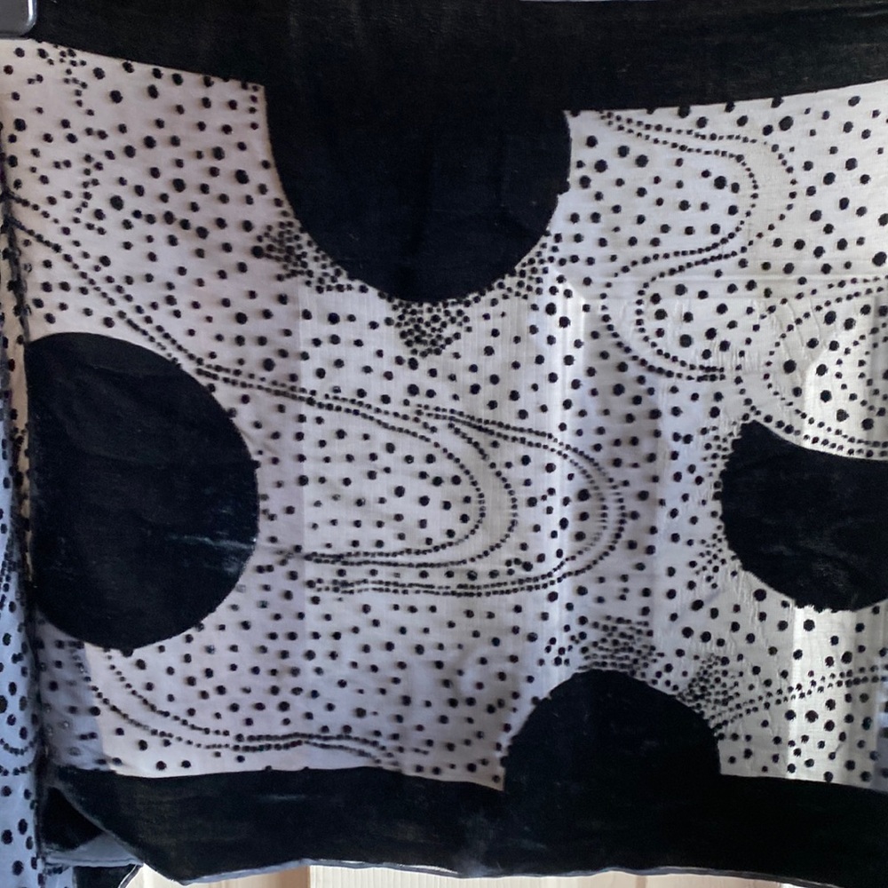 NWOT Velvet & Silk Scarf - Picture 3 of 5